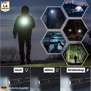 Lumen Pro - multifunktionale Taschenlampe für pure Helligkeit und Sicherheit