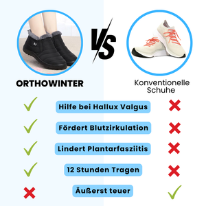 OrthoWinter - ergonomischer und schmerzlindernder WinterSlipper für Herbst und Winter