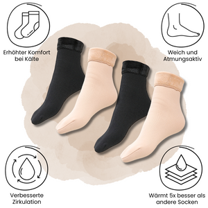 4er Set COMFYSOCKS Thermosocken - Unisex Einheitsgröße