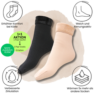 1+1 GratisAktion - COMFYSOCKS Thermosocken - Unisex Einheitsgröße